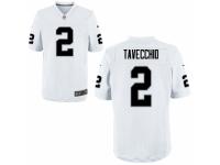 Nike Giorgio Tavecchio Oakland Raiders Men's Elite White Historic Logo Jersey