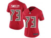 Nike J. R. Sweezy Limited Red Women's Jersey - NFL Tampa Bay Buccaneers #73 Rush Vapor Untouchable