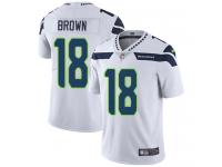 Nike Jaron Brown Limited White Road Men's Jersey - NFL Seattle Seahawks #18 Vapor Untouchable
