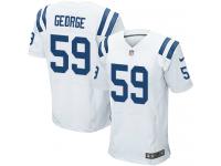Nike Jeremiah George Elite White Road Men's Jersey - NFL Indianapolis Colts #59