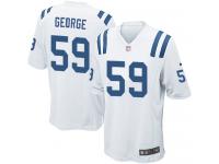 Nike Jeremiah George Game White Road Men's Jersey - NFL Indianapolis Colts #59