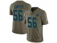 Nike Jermaine Carter Jr. Carolina Panthers Youth Limited Green 2017 Salute to Service Jersey