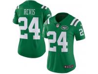 Nike Jets #24 Darrelle Revis Green Women Stitched NFL Limited Rush Jersey