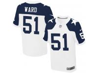 Nike Jihad Ward Elite White Alternate Men's Jersey - NFL Dallas Cowboys #51 Throwback