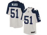 Nike Jihad Ward Limited White Alternate Men's Jersey - NFL Dallas Cowboys #51 Throwback