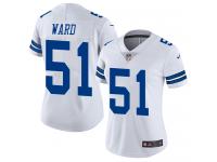 Nike Jihad Ward Limited White Road Women's Jersey - NFL Dallas Cowboys #51 Vapor Untouchable