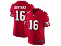 Nike Joe Montana Limited Red Men's Jersey - NFL San Francisco 49ers #16 Rush Vapor Untouchable