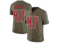 Nike John Lynch Limited Olive Men's Jersey - NFL Tampa Bay Buccaneers #47 2017 Salute to Service