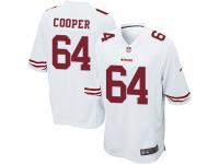 Nike Jonathan Cooper Game White Road Men's Jersey - NFL San Francisco 49ers #64
