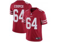 Nike Jonathan Cooper Limited Red Home Men's Jersey - NFL San Francisco 49ers #64 Vapor Untouchable