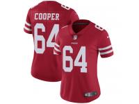 Nike Jonathan Cooper Limited Red Home Women's Jersey - NFL San Francisco 49ers #64 Vapor Untouchable