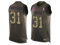 Nike Jordan Whitehead Green Men's Jersey - NFL Tampa Bay Buccaneers #31 Salute to Service Tank Top