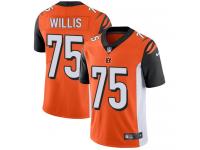 Nike Jordan Willis Limited Orange Alternate Men's Jersey - NFL Cincinnati Bengals #75 Vapor Untouchable