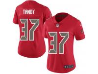 Nike Keith Tandy Limited Red Women's Jersey - NFL Tampa Bay Buccaneers #37 Rush Vapor Untouchable