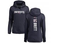 Nike Kenny Britt Navy Blue Backer Women's - NFL New England Patriots #88 Pullover Hoodie