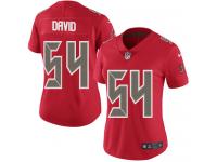 Nike Lavonte David Limited Red Women's Jersey - NFL Tampa Bay Buccaneers #54 Rush Vapor Untouchable