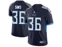 Nike LeShaun Sims Limited Navy Blue Home Men's Jersey - NFL Tennessee Titans #36 Vapor Untouchable