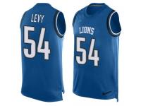 Nike Lions #54 DeAndre Levy Blue Team Color Men Stitched NFL Tank Top