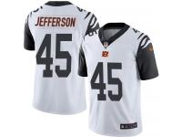 Nike Malik Jefferson Limited White Men's Jersey - NFL Cincinnati Bengals #45 Rush Vapor Untouchable