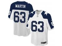 Nike Marcus Martin Game White Alternate Men's Jersey - NFL Dallas Cowboys #63 Throwback