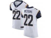 Nike Marcus Peters Elite White Road Men's Jersey - NFL Los Angeles Rams #22 Vapor Untouchable