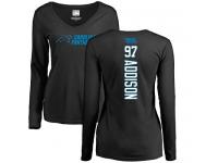 Nike Mario Addison Black Backer Slim Fit Women's - NFL Carolina Panthers #97 Long Sleeve T-Shirt