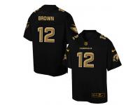 Nike Men NFL Arizona Cardinals #12 John Brown Black Game Jersey