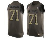 Nike Men NFL Atlanta Falcons #71 Kroy Biermann Olive Salute To Service Tank Top