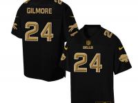 Nike Men NFL Buffalo Bills #24 Stephon Gilmore Black Game Jersey