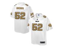 Nike Men NFL Buffalo Bills #52 Preston Brown White Game Jersey