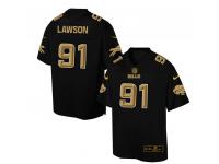 Nike Men NFL Buffalo Bills #91 Manny Lawson Black Game Jersey