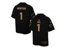 Nike Men NFL Carolina Panthers #1 Cam Newton Black Game Jersey
