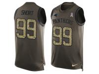 Nike Men NFL Carolina Panthers #99 Kawann Short Olive Salute To Service Tank Top