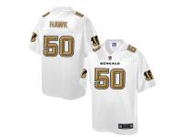 Nike Men NFL Cincinnati Bengals #50 A.J. Hawk White Game Jersey