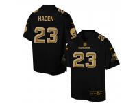 Nike Men NFL Cleveland Browns #23 Joe Haden Black Game Jersey