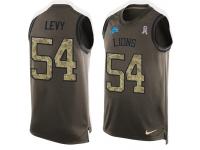 Nike Men NFL Detroit Lions #54 DeAndre Levy Olive Salute To Service Tank Top