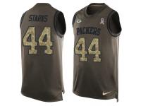 Nike Men NFL Green Bay Packers #44 James Starks Olive Salute To Service Tank Top