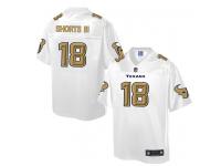 Nike Men NFL Houston Texans #18 Cecil Shorts III White Game Jersey