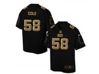 Nike Men NFL Indianapolis Colts #58 Trent Cole Black Game Jersey