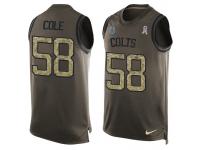 Nike Men NFL Indianapolis Colts #58 Trent Cole Olive Salute To Service Tank Top