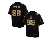 Nike Men NFL Indianapolis Colts #98 Robert Mathis Black Game Jersey