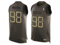 Nike Men NFL Indianapolis Colts #98 Robert Mathis Olive Salute To Service Tank Top
