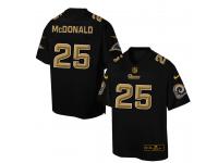 Nike Men NFL Los Angeles Rams #25 T.J. McDonald Black Game Jersey