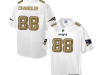 Nike Men NFL New England Patriots #88 Scott Chandler White Game Jersey