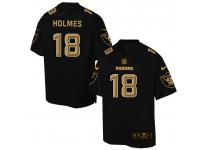 Nike Men NFL Oakland Raiders #18 Andre Holmes Black Game Jersey