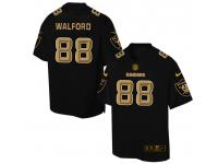 Nike Men NFL Oakland Raiders #88 Clive Walford Black Game Jersey