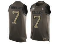 Nike Men NFL Philadelphia Eagles #7 Sam Bradford Olive Salute To Service Tank Top