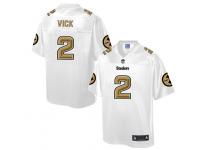 Nike Men NFL Pittsburgh Steelers #2 Michael Vick White Game Jersey