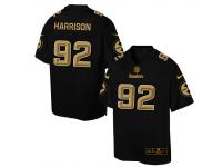 Nike Men NFL Pittsburgh Steelers #92 James Harrison Black Game Jersey