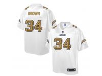 Nike Men NFL San Diego Chargers #34 Donald Brown White Game Jersey